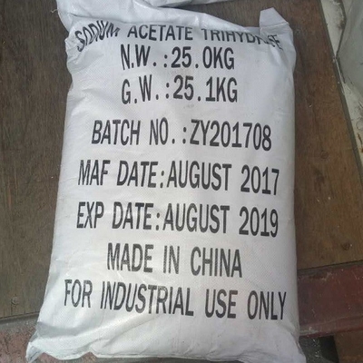Υφαντική εκτύπωση που βάφει Trihydrate CAS 6131-90-4 οξικού νατρίου προστυμμάτων