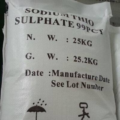 Pentahydrate Thiosulfate νατρίου υφαντικός βαθμός βιομηχανίας βοηθών CAS 10102-17-7